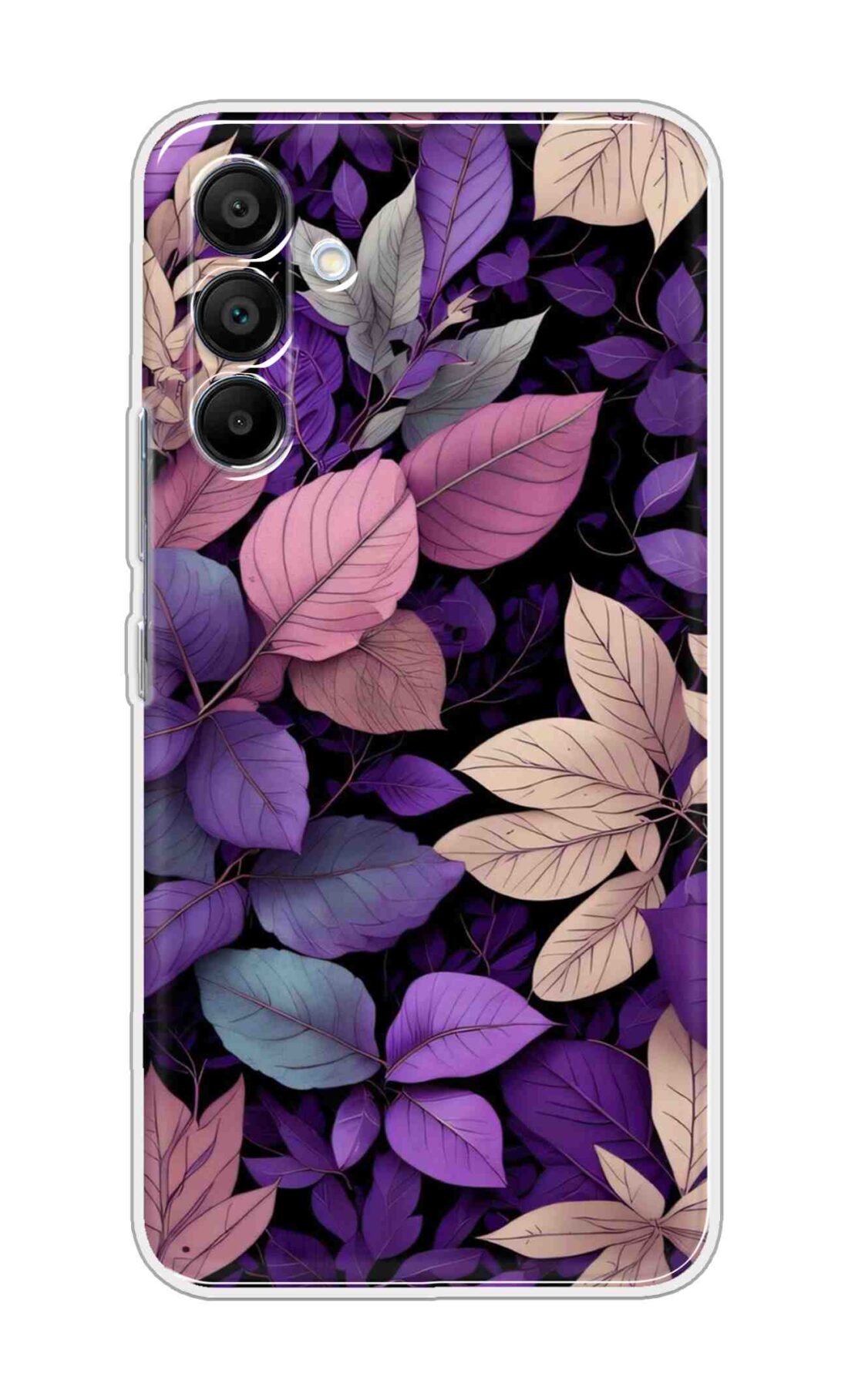 Printed TPU Back Cover For Samsung Galaxy A56 5G - Colourful Leaves Design D16122