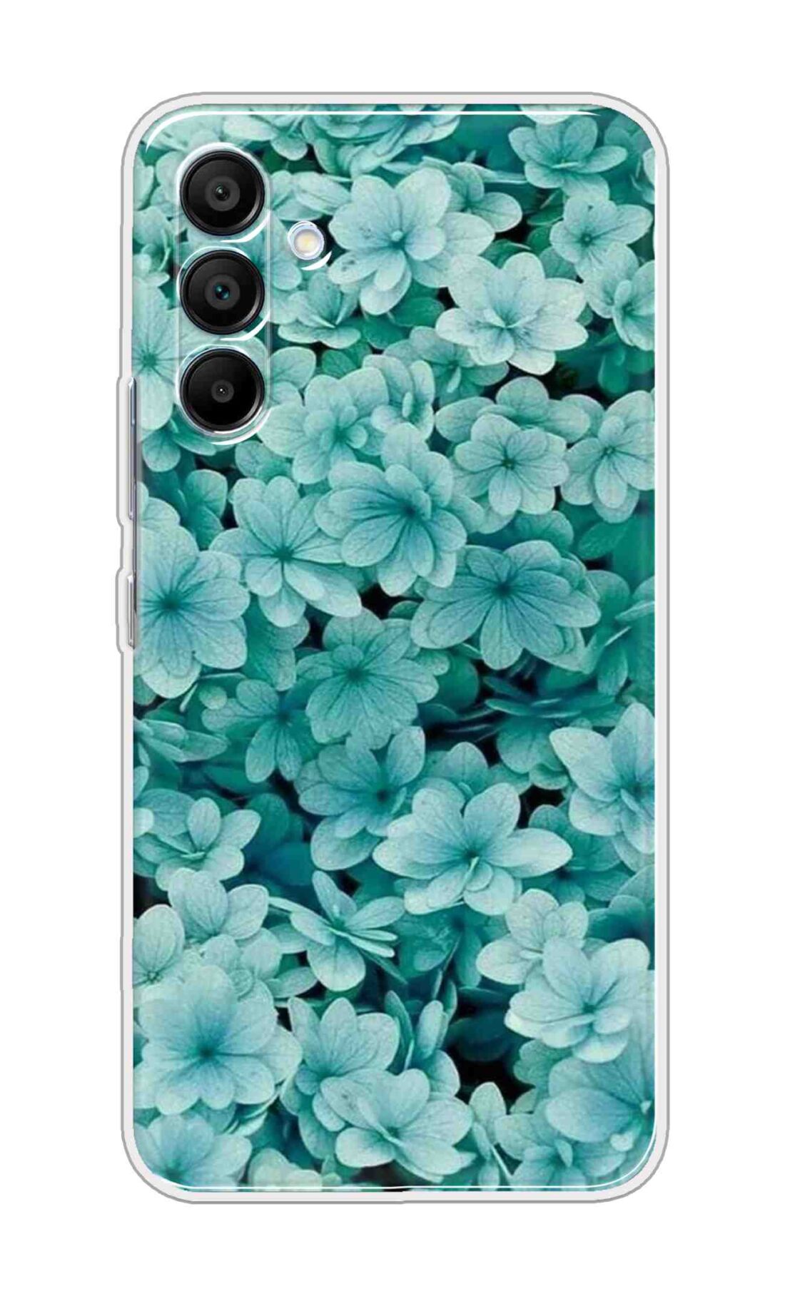 Printed TPU Back Cover For Samsung Galaxy A56 5G - Blue Flowers Design D16128
