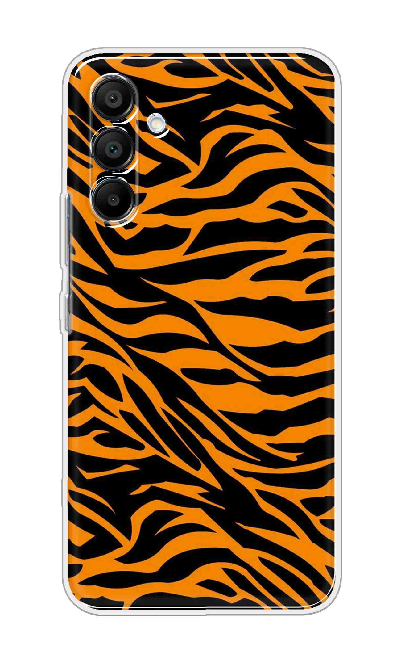 Printed TPU Back Cover For Samsung Galaxy A56 5G - Black and Yellow Animal Design D16168