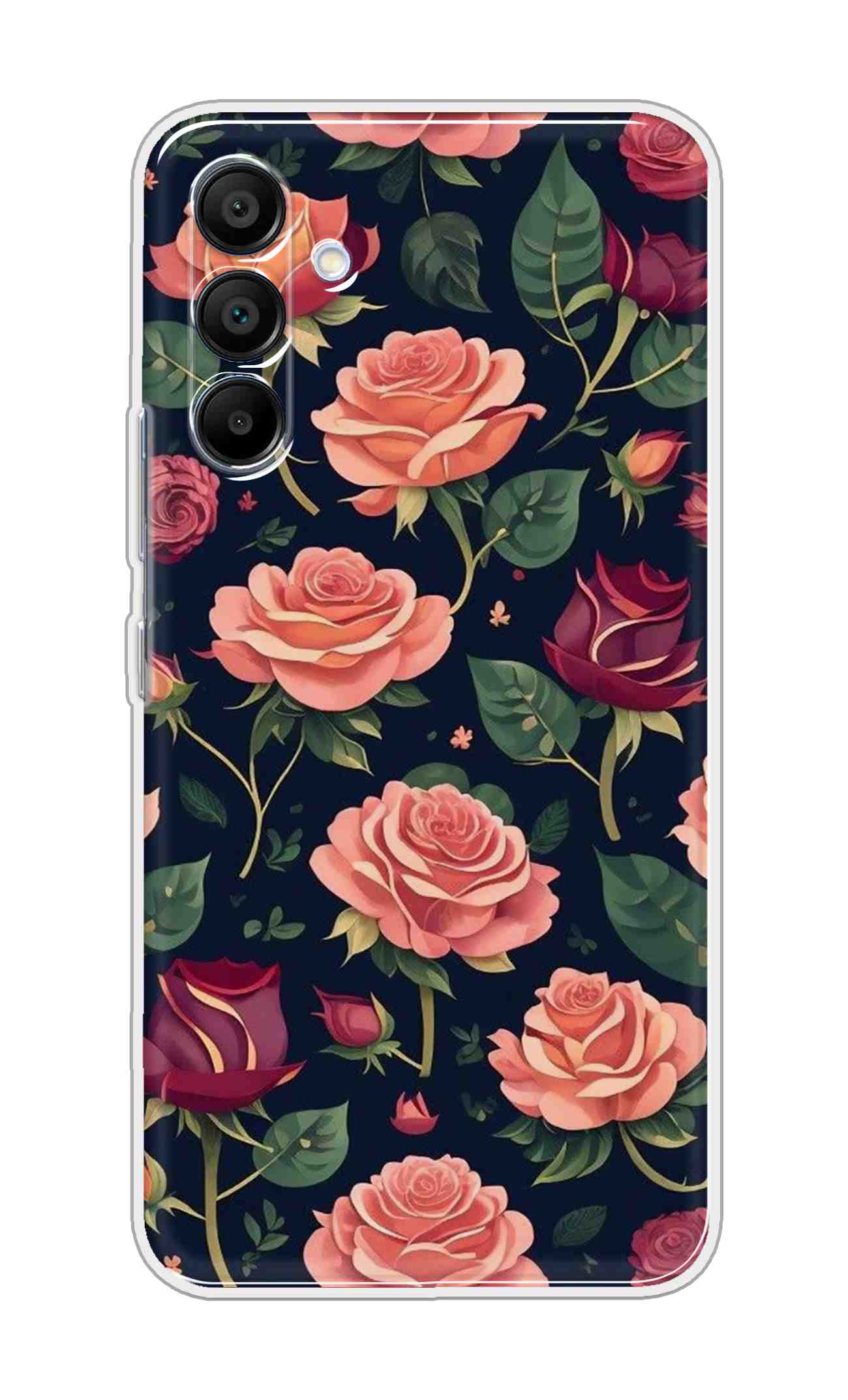 Printed TPU Back Cover For Samsung Galaxy A36 5G - Roses Confetti D16271