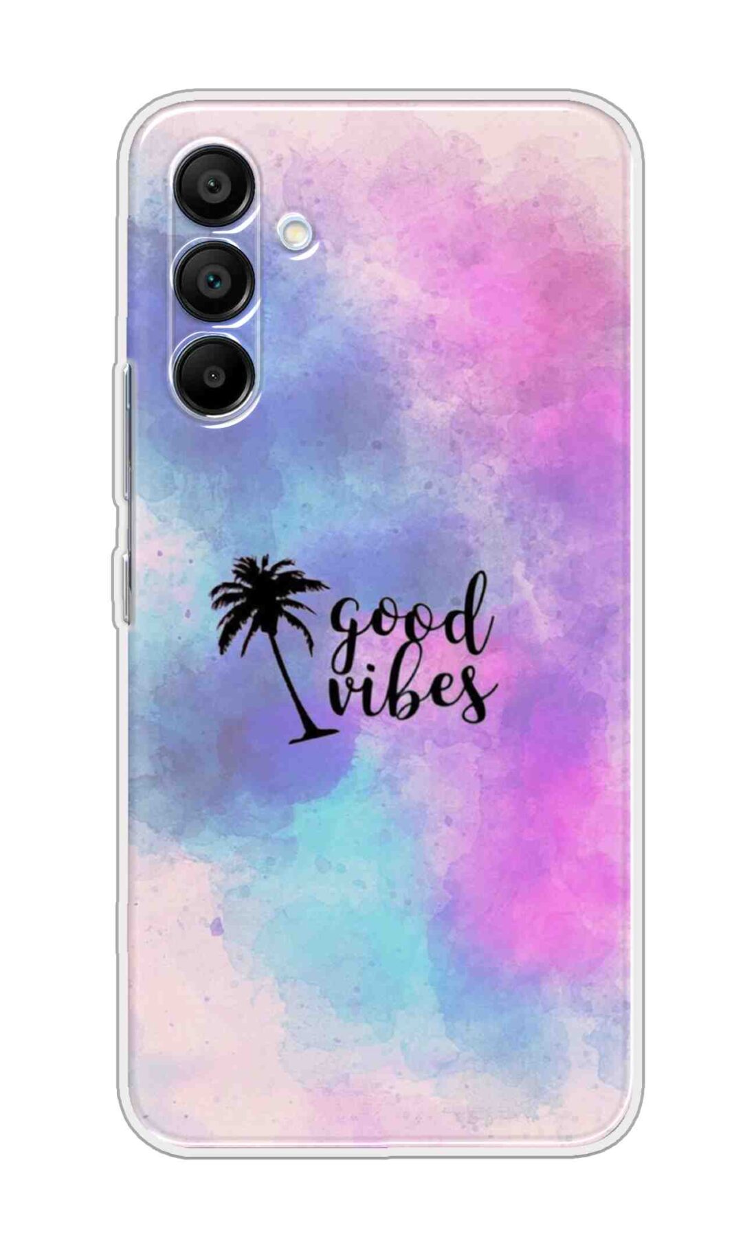Printed TPU Back Cover For Samsung Galaxy M16 5G - Good Vibes On Colorful Background D16298