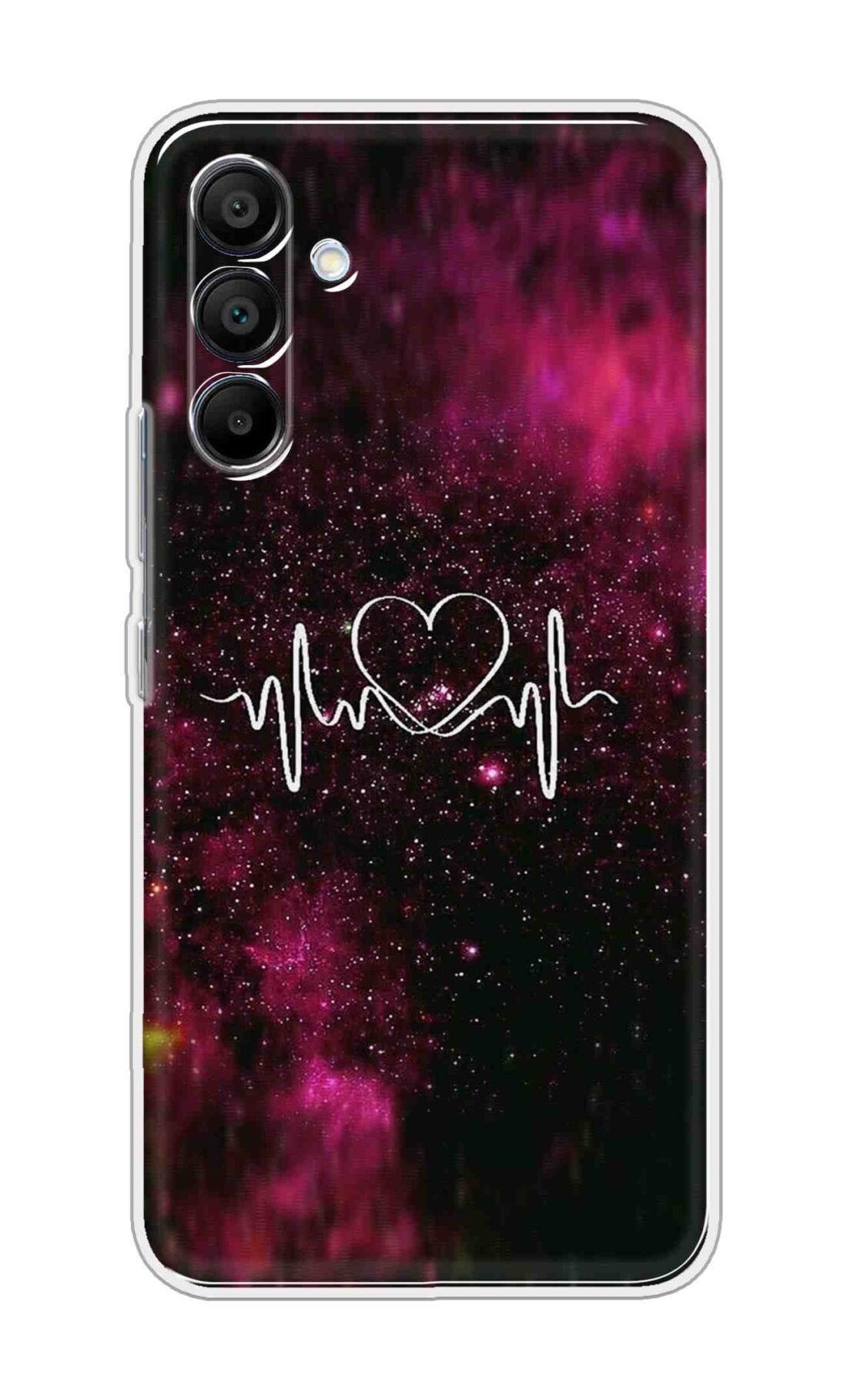 Printed TPU Back Cover For Samsung Galaxy A26 5G - Heartbeat Symbol Design D16340