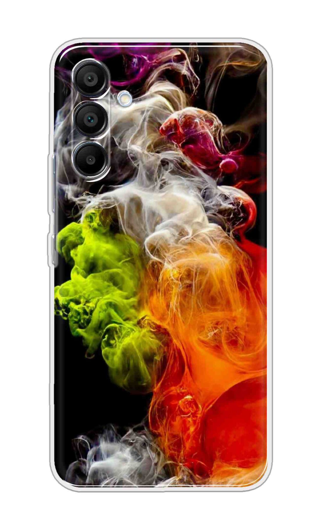 Printed TPU Back Cover For Samsung Galaxy A36 5G - Orange Green Smoke D16493