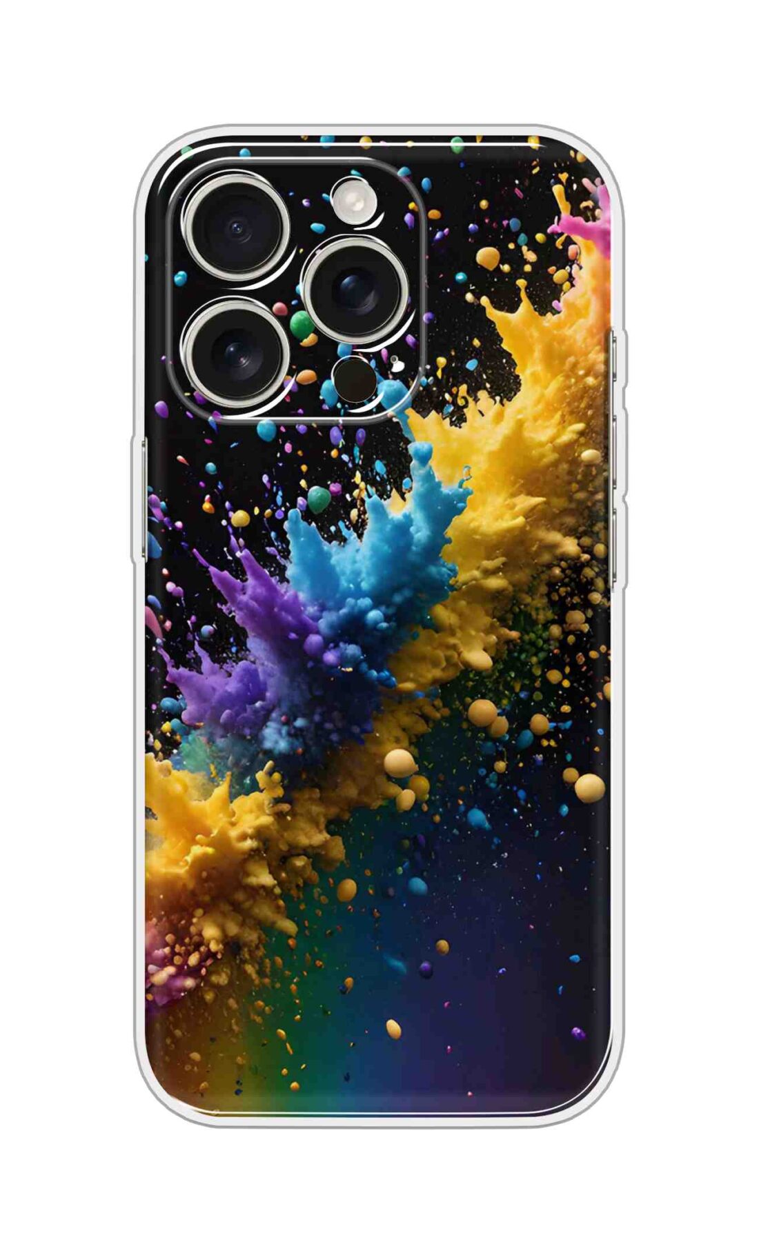 Printed Silicon Cover - Colourful Waters Pattern D16578