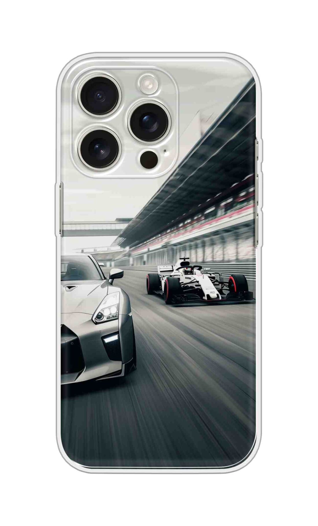 Printed Silicon Cover - Racing Cars D16724