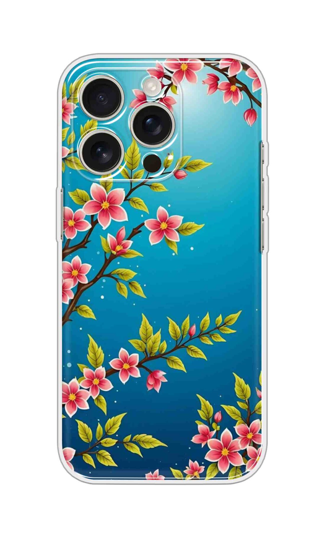 Printed Silicon Cover - Leaves Design D16730