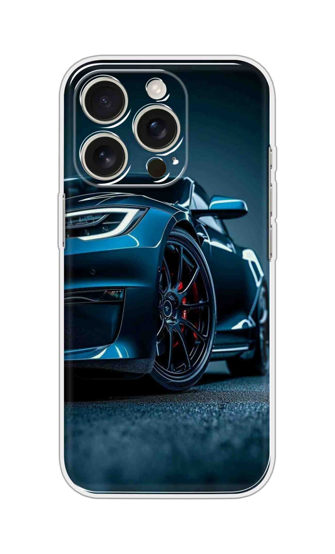 Printed Silicon Cover - Car Side Look Design D16769