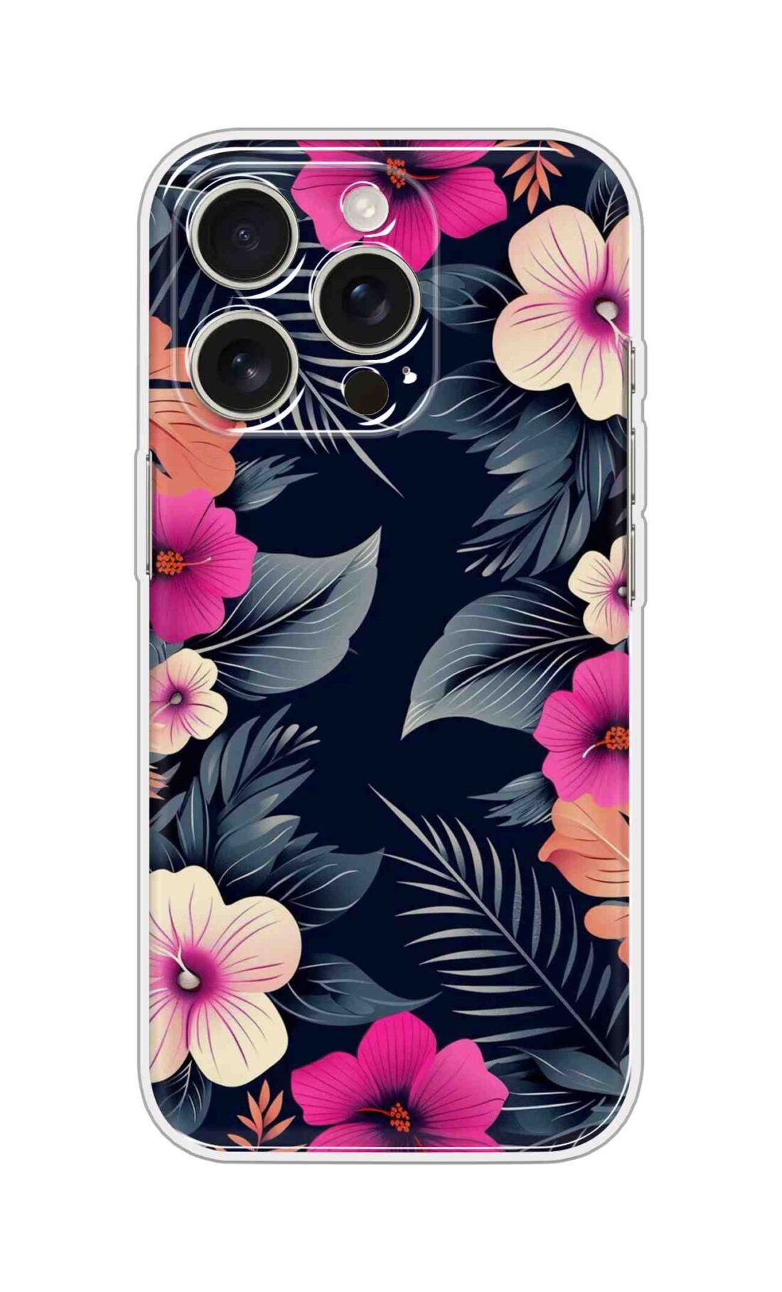 Printed Silicon Cover - Luxury Rose Flower Design D16785